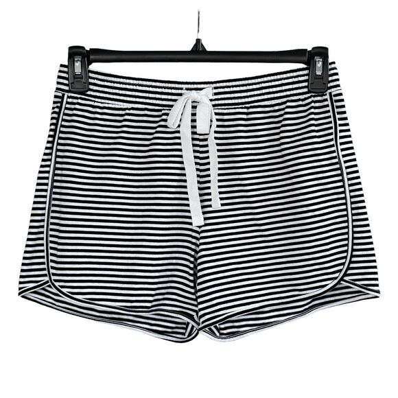 Style & Co Small Casual Pull-On Shorts Striped Stretch Elastic Waist Loungewear - Picture 1 of 5